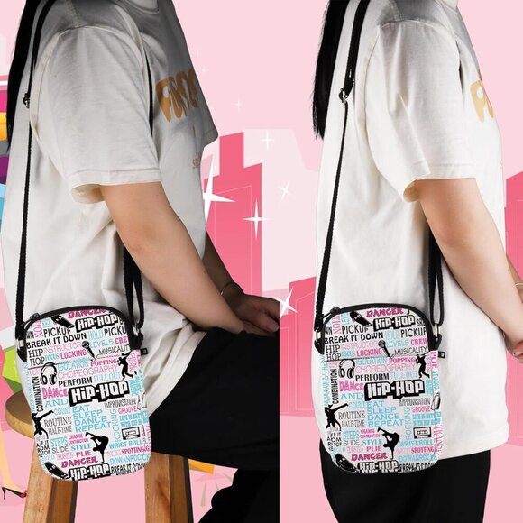 Durable Dance Teacher Appreciation Crossbody Bag with Fun Quotes and Prints - Picture 5 of 7